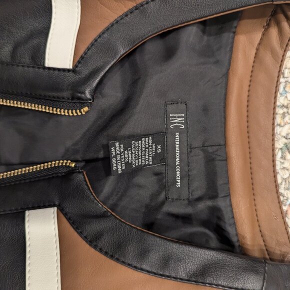 INC Vegan Leather Jacket XS - Picture 3 of 5